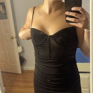 Sky To Moon corset dress! Black, size medium (more like xs).